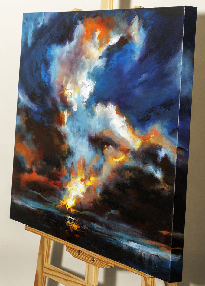 Whispers of Light by Shadi Shokoohi |  Side View of Artwork 