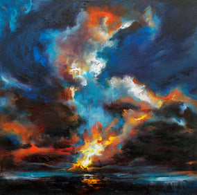 Original art for sale at UGallery.com | Whispers of Light by Shadi Shokoohi | $4,500 | acrylic painting | 27.6' h x 27.6' w