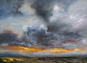 Original art for sale at UGallery.com | Before the Rain by Shadi Shokoohi | $700 | oil painting | 10' h x 12' w