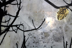 Original art for sale at UGallery.com | Forest Wilderness by Shannon Amidon | $2,000 | encaustic artwork | 24' h x 36' w | thumbnail 4