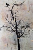 Original art for sale at UGallery.com | Occhiolism by Shannon Amidon | $2,000 | encaustic artwork | 36' h x 24' w | thumbnail 1