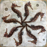 Original art for sale at UGallery.com | The Turning Sea by Shannon Amidon | $1,750 | encaustic artwork | 24' h x 24' w | thumbnail 1