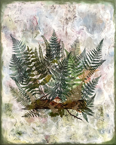 mixed media artwork by Shannon Amidon titled Forrest Floor