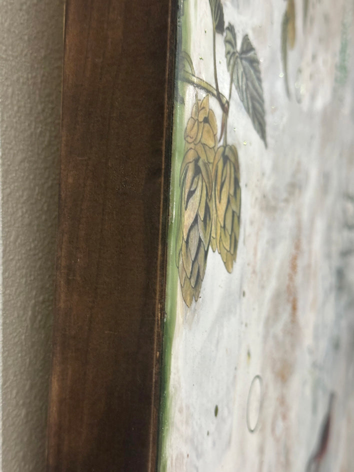 Hops by Shannon Amidon |  Side View of Artwork 