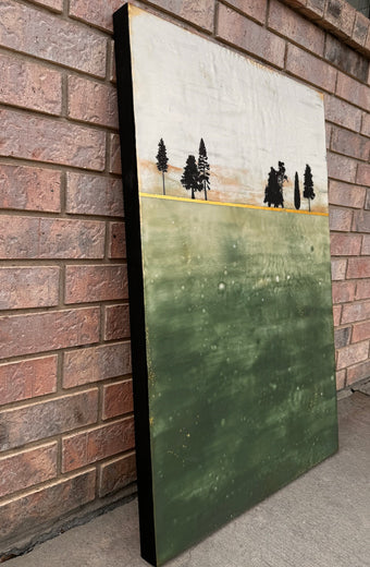 Forest Calm by Shari Lyon |  Side View of Artwork 