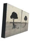 Original art for sale at UGallery.com | Raggiungendoti by Shari Lyon | $2,700 | encaustic artwork | 18' h x 36' w | thumbnail 2