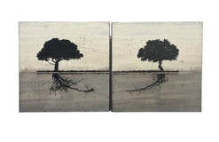 Original art for sale at UGallery.com | Raggiungendoti by Shari Lyon | $2,700 | encaustic artwork | 18' h x 36' w | thumbnail 3