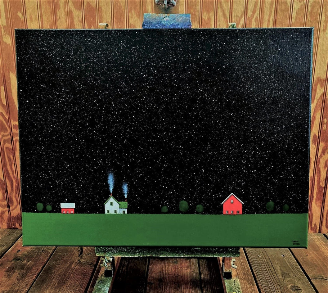 Under a Starry Night Sky by Sharon France |  Context View of Artwork 