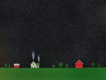 Original art for sale at UGallery.com | Under a Starry Night Sky by Sharon France | $1,800 | acrylic painting | 18' h x 24' w | thumbnail 1