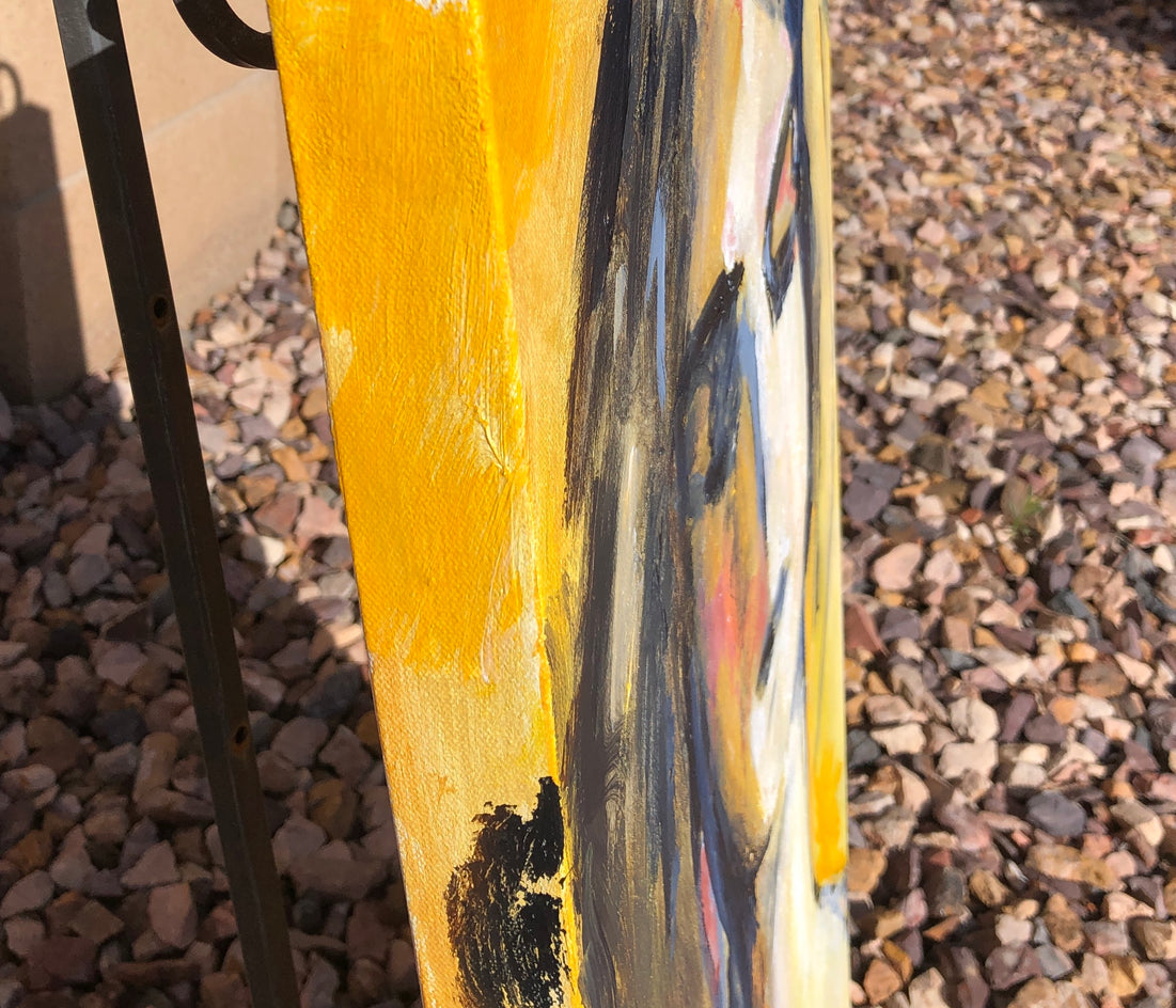 Acquiescence by Sharon Sieben |  Side View of Artwork 