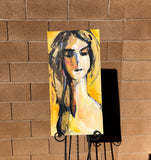 Original art for sale at UGallery.com | Acquiescence by Sharon Sieben | $1,125 | acrylic painting | 30' h x 15' w | thumbnail 3