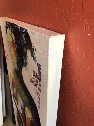 Complacent by Sharon Sieben |  Side View of Artwork 