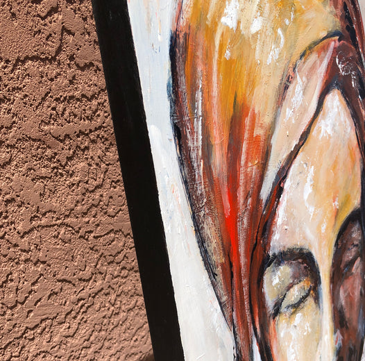 Soul Searching by Sharon Sieben |  Side View of Artwork 