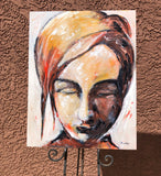Original art for sale at UGallery.com | Soul Searching by Sharon Sieben | $1,575 | acrylic painting | 28' h x 22' w | thumbnail 3