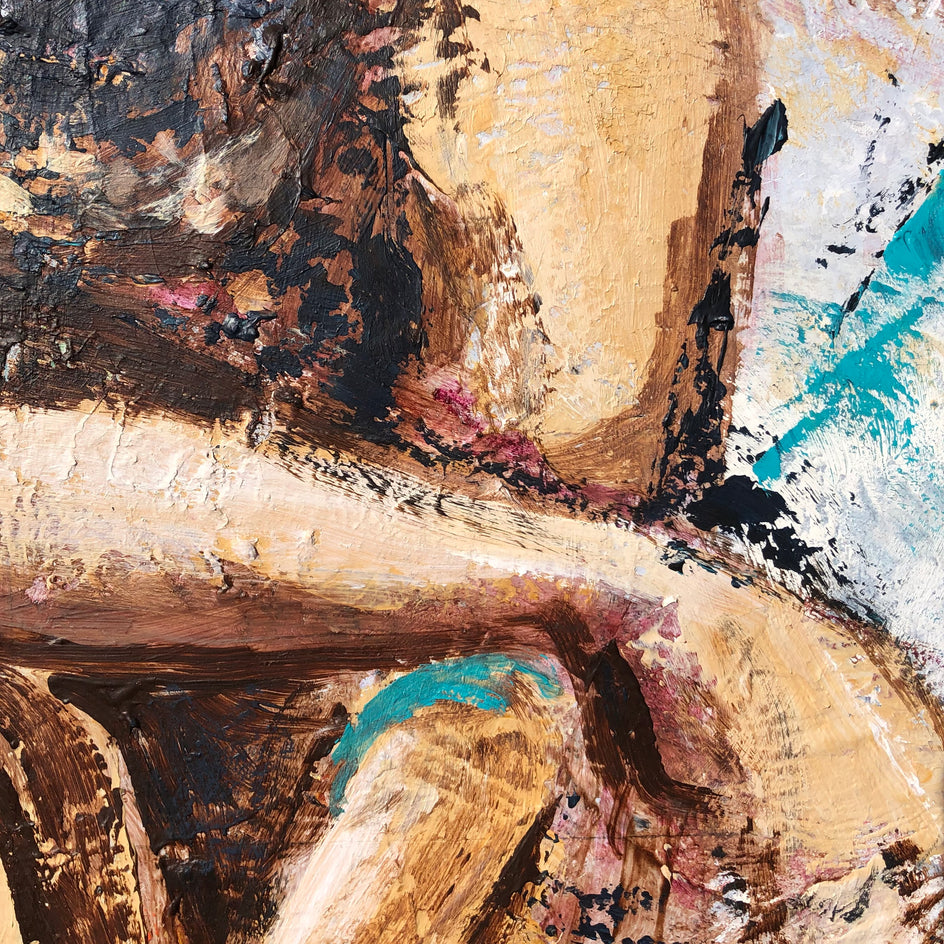 Never Again by Sharon Sieben |  Closeup View of Artwork 