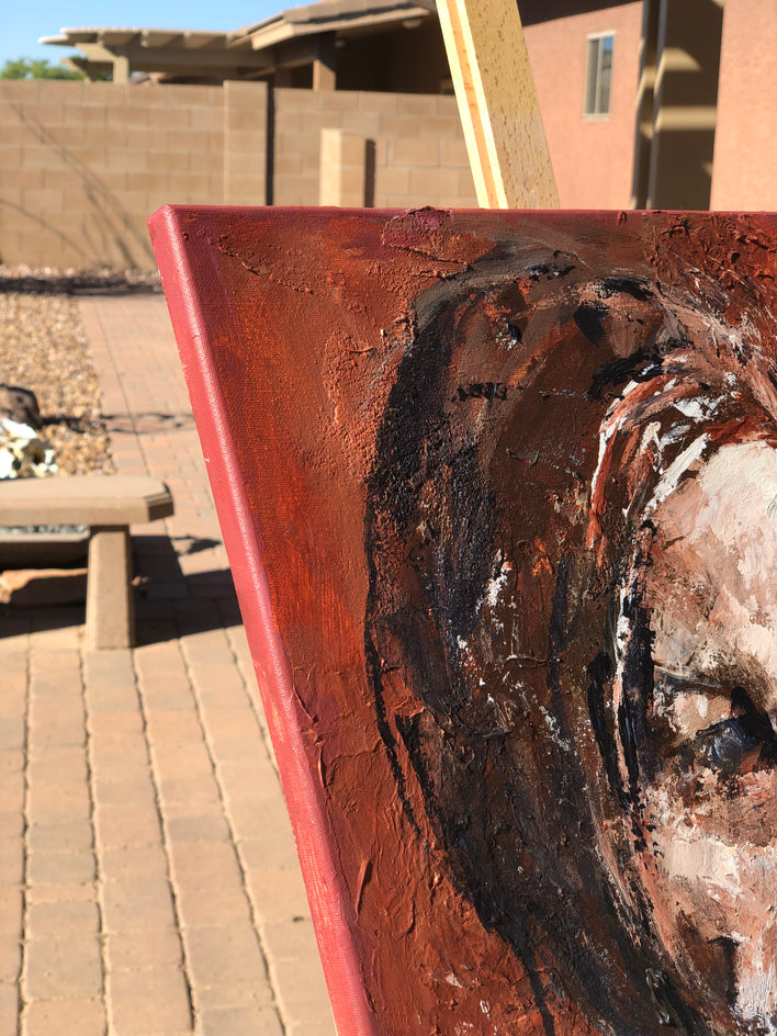 In Retrospect by Sharon Sieben |  Side View of Artwork 