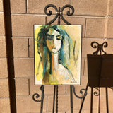 Original art for sale at UGallery.com | Not Happy About That by Sharon Sieben | $475 | acrylic painting | 14' h x 11' w | thumbnail 3