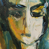 Original art for sale at UGallery.com | Not Happy About That by Sharon Sieben | $475 | acrylic painting | 14' h x 11' w | thumbnail 4