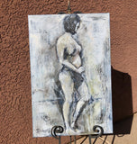 Original art for sale at UGallery.com | Rebuff by Sharon Sieben | $1,775 | acrylic painting | 30' h x 20' w | thumbnail 3