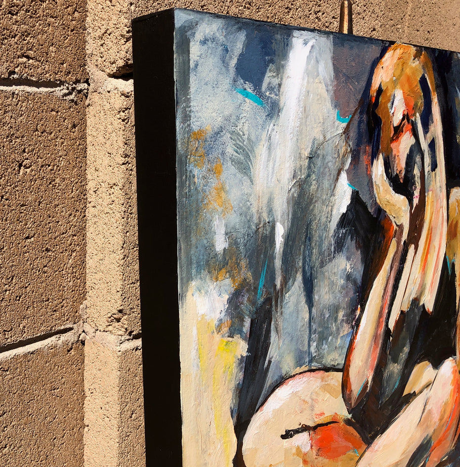 Second Thoughts II by Sharon Sieben |  Side View of Artwork 