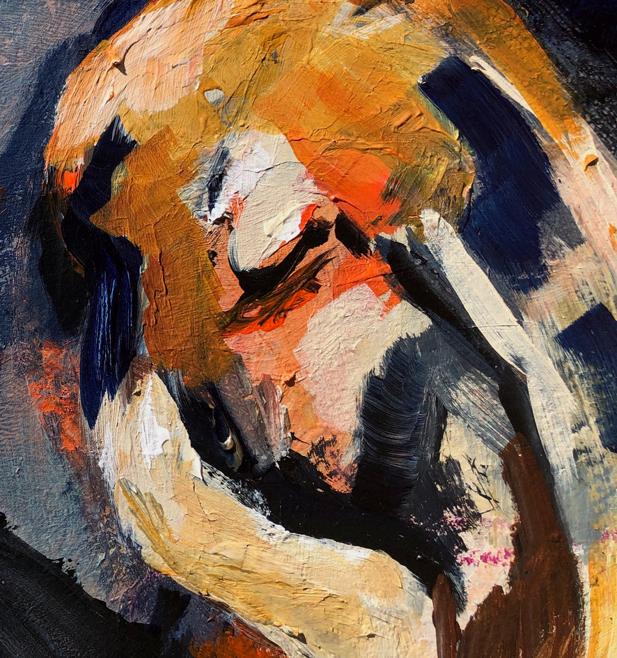 Second Thoughts II by Sharon Sieben |  Closeup View of Artwork 