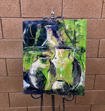 Original art for sale at UGallery.com | Amphora by Sharon Sieben | $1,050 | oil painting | 24' h x 20' w | thumbnail 3