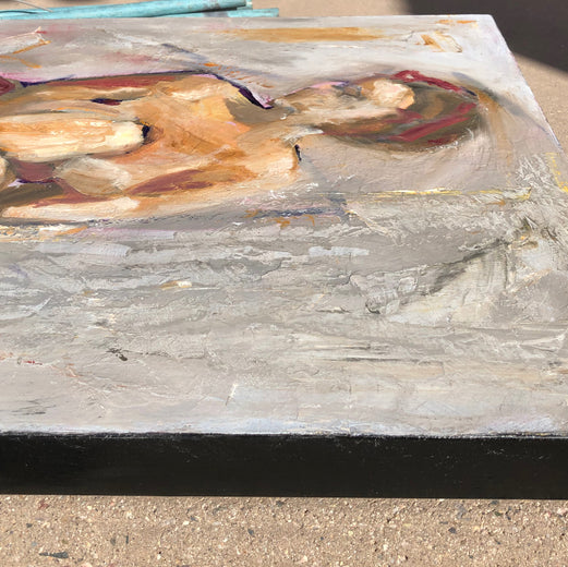 Lost in Thought by Sharon Sieben |  Side View of Artwork 
