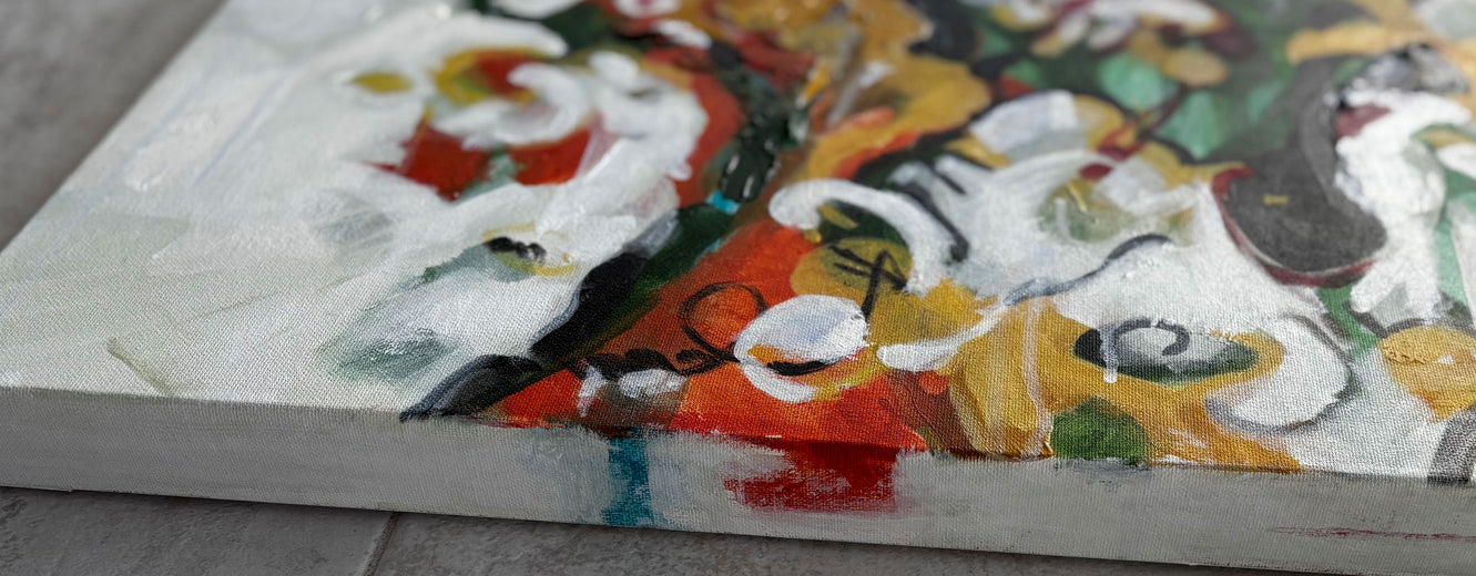 Birdsong Is Music by Sheila Grabarsky |  Side View of Artwork 