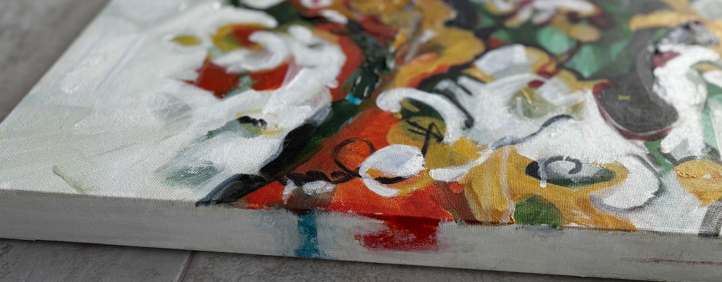 Birdsong Is Music by Sheila Grabarsky |  Side View of Artwork 