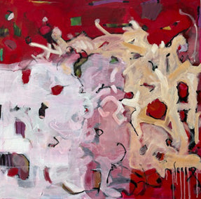 acrylic painting by Sheila Grabarsky titled Old Rebel Reeling