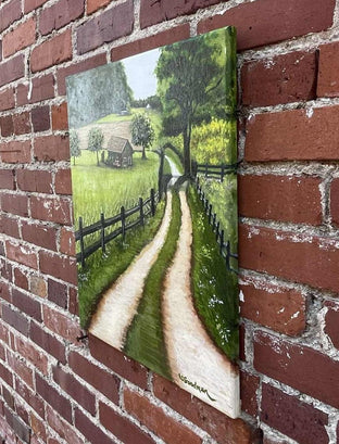 Country Road by Shela Goodman |  Side View of Artwork 