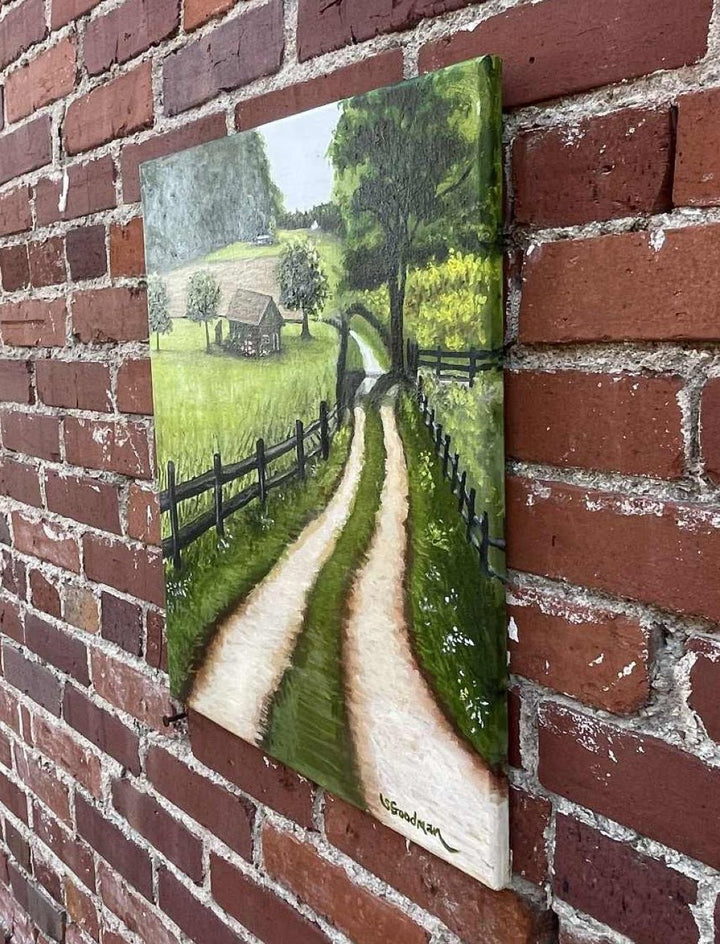Country Road by Shela Goodman |  Side View of Artwork 