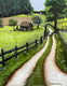 Original art for sale at UGallery.com | Country Road by Shela Goodman | $600 | oil painting | 20' h x 16' w | thumbnail 1