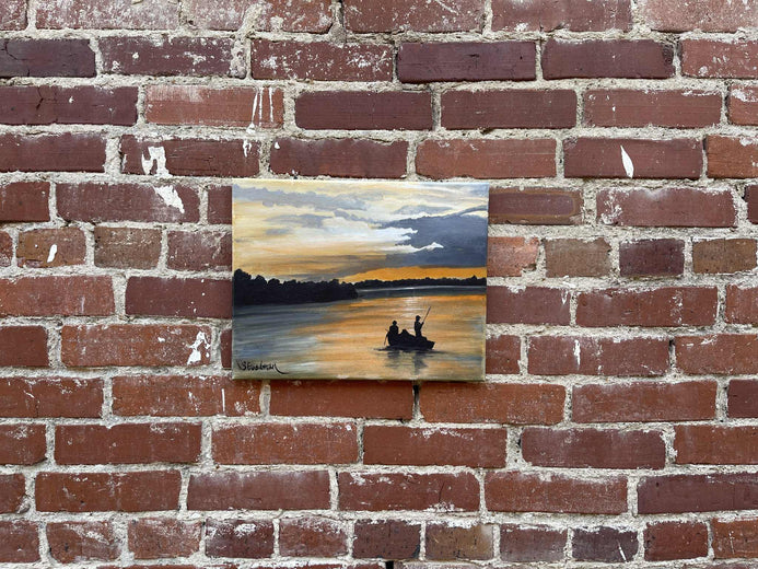 Fishing by Shela Goodman |  Context View of Artwork 