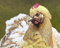 Original art for sale at UGallery.com | Hen & Chicks by Shela Goodman | $600 | oil painting | 16' h x 20' w | thumbnail 4