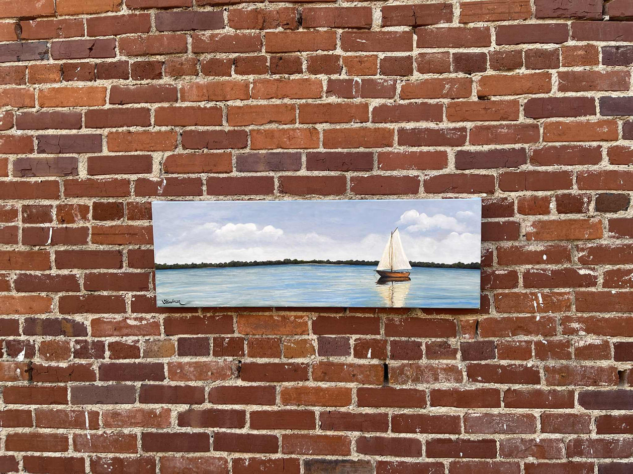 Sailboat by Shela Goodman |  Context View of Artwork 