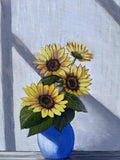 Original art for sale at UGallery.com | Sunflowers by Shela Goodman | $300 | oil painting | 14' h x 11' w | thumbnail 1