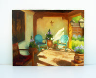 Original art for sale at UGallery.com | Clive's Porch by Sherri Aldawood | $575 | oil painting | 11' h x 14' w | thumbnail 3