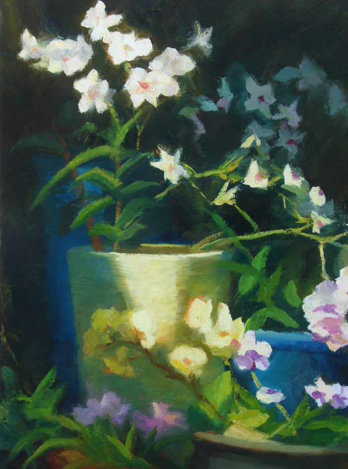 Conservatory Orchids by Sherri Aldawood |  Closeup View of Artwork 