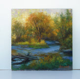 Original art for sale at UGallery.com | Evening Approaches by Sherri Aldawood | $525 | oil painting | 12' h x 12' w | thumbnail 3