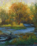 Original art for sale at UGallery.com | Evening Approaches by Sherri Aldawood | $525 | oil painting | 12' h x 12' w | thumbnail 4