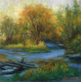 Original art for sale at UGallery.com | Evening Approaches by Sherri Aldawood | $525 | oil painting | 12' h x 12' w | thumbnail 1