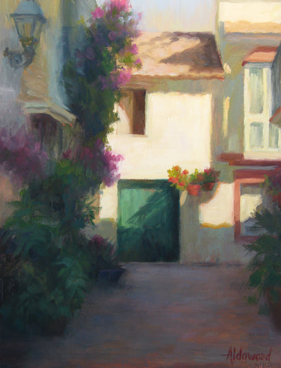 Evening Light in Estepona by Sherri Aldawood |   Closeup View of Artwork 