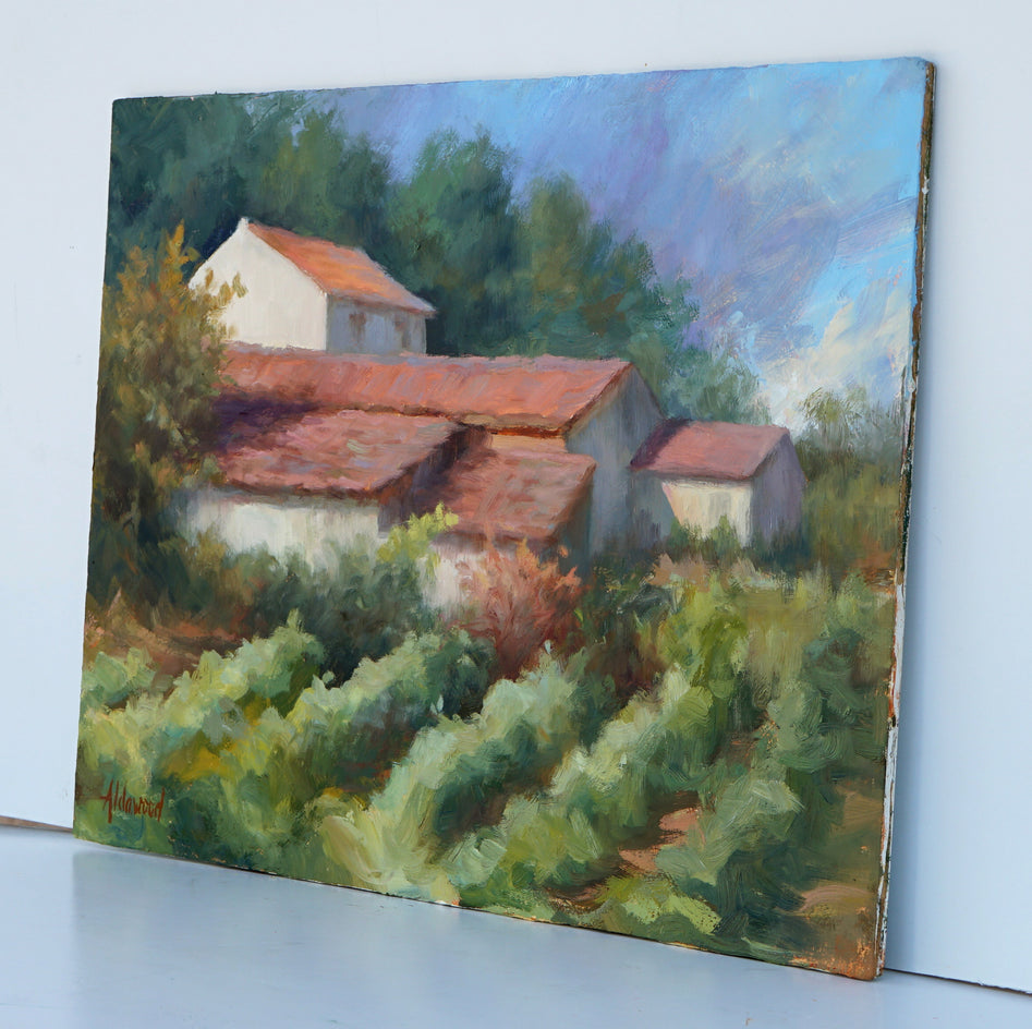 Provosende Vineyard by Sherri Aldawood |  Side View of Artwork 