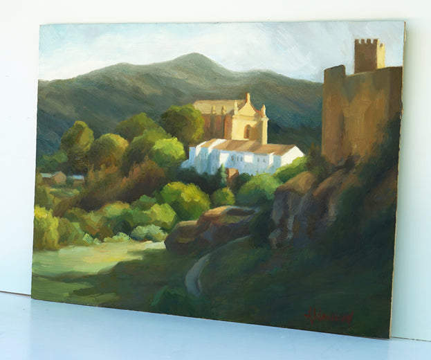 Ronda Afternoon by Sherri Aldawood |  Side View of Artwork 