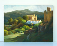 Original art for sale at UGallery.com | Ronda Afternoon by Sherri Aldawood | $625 | oil painting | 12' h x 16' w | thumbnail 3