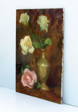 Original art for sale at UGallery.com | Roses in Brass Vase by Sherri Aldawood | $425 | oil painting | 12' h x 9' w | thumbnail 2