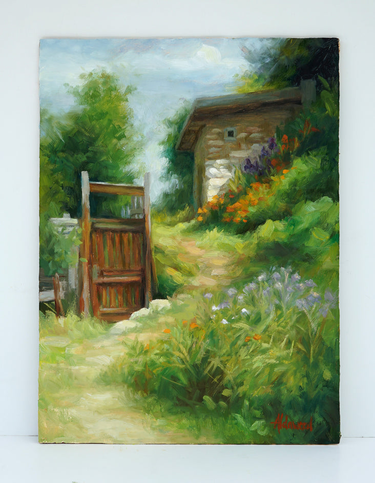 Rustic Hillside by Sherri Aldawood |  Context View of Artwork 