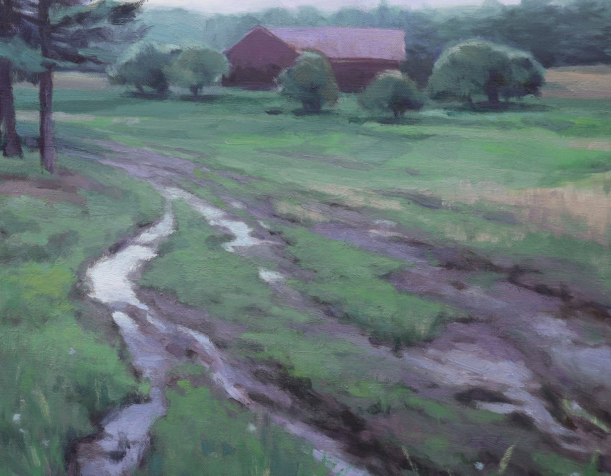 Farm Road by Shuxing Fan - oil painting | UGallery