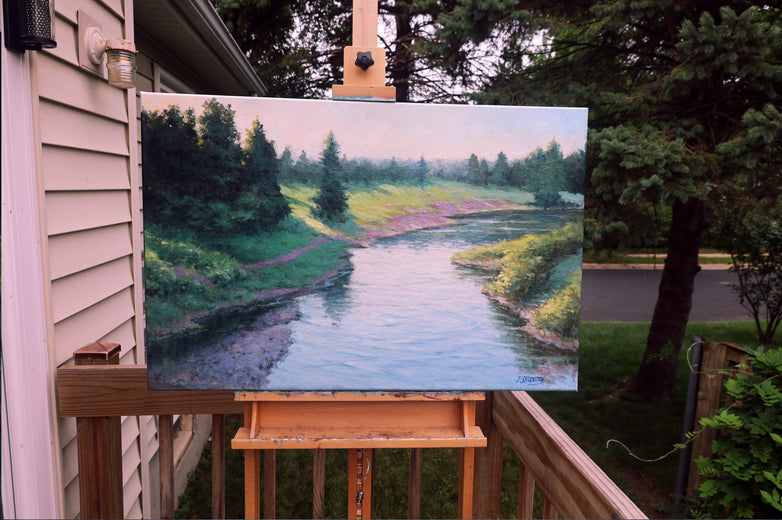 Green Valley by Shuxing Fan |  Context View of Artwork 